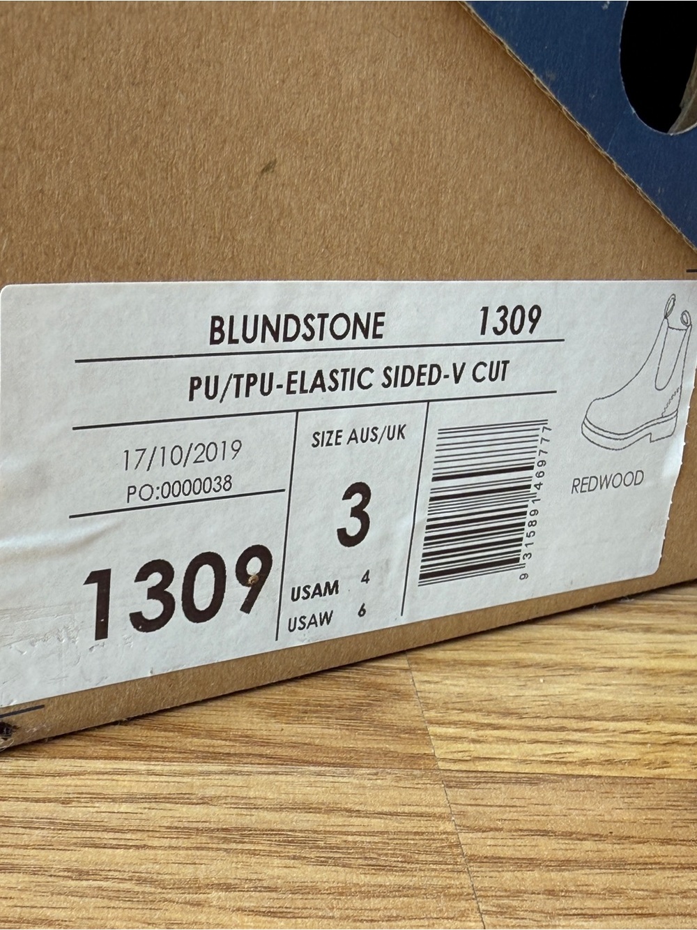 BLUNDSTONE 1309 CHELSEA BOOTS IN REDWOOD - Picture 6 of 8